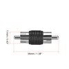 sourcing map RCA Male to Male Connector Adapter Coupler for