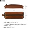 Sapporo Leather Workshop Desk Pen Case, Wide, Made in Japan,