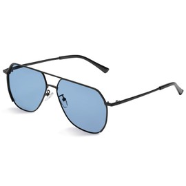 livho Polarized Aviator Sunglasses for Men, Trendy Square Sun Glasses for Men, Oversized UV Protection Men Fashion Sunglasses