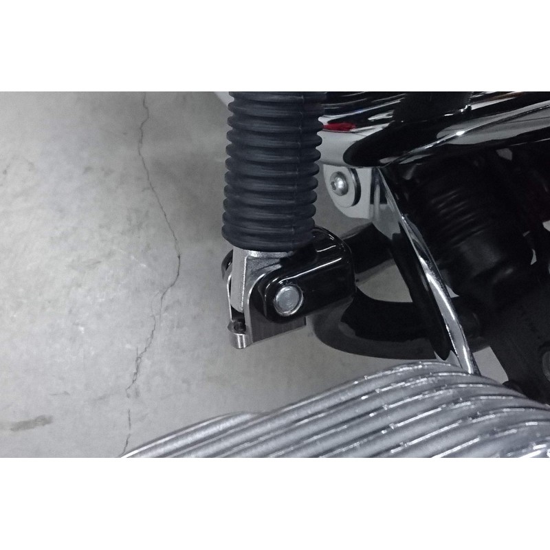 Kijima HD-05385 Motorcycle Parts Step Conversion Bracket Set, Black, Softail