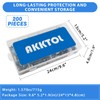 AKKTOL 200-PCS Rivet Nut Kit, Stainless Steel Rivnuts Kit, SAE
