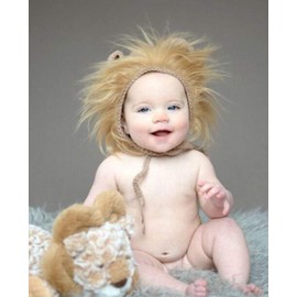 Coberllus Newborn Photography Props Monthly Baby Photo Props Outfits Crochet Knitted Lion Hat for Boys Girls Photography Shoot