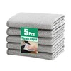 JOYMOOP Multipurpose Non-Scratch Silver Fiber Dishwashing Cloths, Reusable Cleaning Rags,