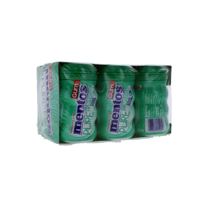 Mentos Gum Pure Fresh Spearmint - Big Bottle 6 Count