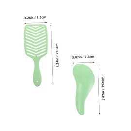 TOVINANNA 2pcs Hollow Out Scalp Massage Comb for Women Detangling Brush Volumizing Root Lifting Tool Portable and Travel Friendly Hair Care