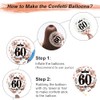 60th Birthday Balloons,15 Pcs Rose Gold Party Decorations with Happy