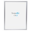 SnapeZo 2-Pack 18x24 Inches Silver Poster Frames, Front-Loading Snap Frame,