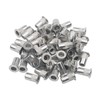 Pxyelec 100pcs M5 Flat Head Aluminum Rivet Nut Blind Insert