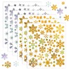 ZEYIYER 6Sheets Snowflake Stickers, Christmas Snow Flake Stickers for Craft