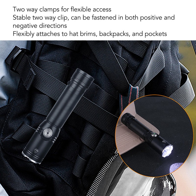 LED Camping Flashlight Professional High Brightness 2050lm USB Rechargeable Portable