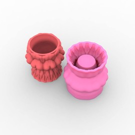 Flower Pot Mould for Cement Silicon DIY Concrete Plant Vase Moulds Handmade Home Decoration Tool Pen Holder Resin Epoxy Silicone Mold (G100)