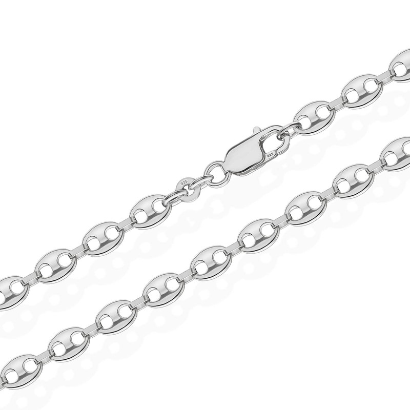 NKlaus Silver 18 cm 925 Sterling Silver Coffee Bean Men's