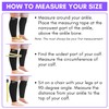 Dominion Active Plus Sized Compression Calf Sleeves for Wide Calf