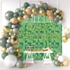 ADARRO 2 Pack Pixel Foil Curtain Backdrop 3.2x6.6 ft, Green