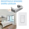 yikinb 15 PCS Wall Plate Spacer,Durable Flush Fit Device Leveling