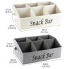 Xbopetda Snack Organizer for Countertop, 2 Pack Fabric Snack Container