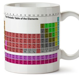 Original Breakfast Cups for Chemists, for Gifting Periodic Table - Table of Elements - Gift for Scientists - Ceramic 350ml