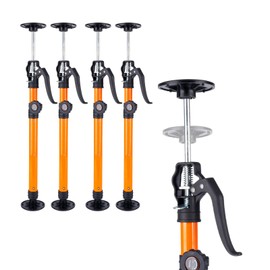 Tikelly Cabinet Jack for Installing Cabinet Support Rod 3rd Hand Support System Adjustable Support Pole,Extend from 19.29 inch to 43.30 inch,Orange 4 Pack