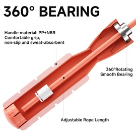 OVICX - Cuerdas de saltar para entrenamiento físico para mujeres, hombres y niños, sin enredos, con rodamientos de bolas y asas de espuma viscoelástica