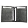 Dangerous Threads Mens Black Leather Lamb Mini Bifold Wallet #779