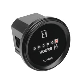 Runleader Mechanical Operating Hour Counter, AC110V to 250V, Waterproof Design for Lawn Mower Generator, Compressor, Loud Trimmer etc.