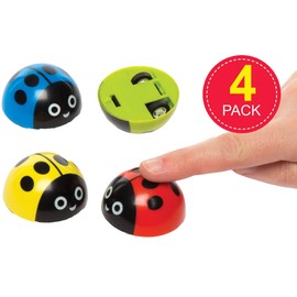 Baker Ross AV213 Ladybird Pull-Back Racers (Pack of 4)