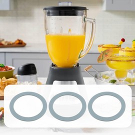 eMagTech 4PCS Blender O-Ring Gasket Seal Compatible with Oster Compatible with Osterizer Blender Replacement Rubber Gasket Flat Rubber O-Ring Seal 6.6x5x0.2cm