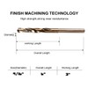 Narwhal 9/16 Inch Cobalt Drill Bits (3 Pack - Industrial