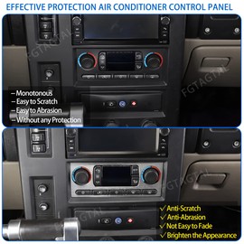 Fgtagtal Air Conditioner Control Panel Cover Fit for 2003-2007 Hummer H2, Center Console Air Conditioner Panel Decorative Protection Cover, 1PCS