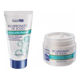 Crema Aclaradora Exfoliante + Mascarilla Facial Bicarbonato