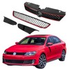Front Upper Lower Grille Red Trim With Bezel Replacement for