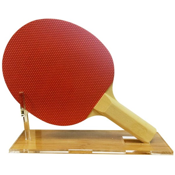 Hat Shark Acrylic Ping Pong Paddle Standard Size Stand Athletic Table Tennis Sport Unique Trophy Display Stand (Ping Pong Paddle Not Included) (Blank)