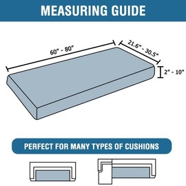 H.VERSAILTEX Fleece Couch Cushion Covers Stretch Couch Covers for 3 Cushion Couch Sofa Thick and Soft Couch Covers Washable (3 Seater Cushion Cover, Camel)