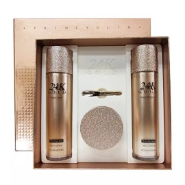 Holika Holika 홀리카홀리카 프라임 유스 24K 골드 리페어 3종 스킨케어 세트 HOLIKA HOLIKA Prime Youth 24K Gold Repair 3-Piece Skincare Set