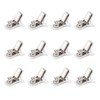 12pcs Comforter Clips, White Padded Duvet Clips Blanket Fasteners to