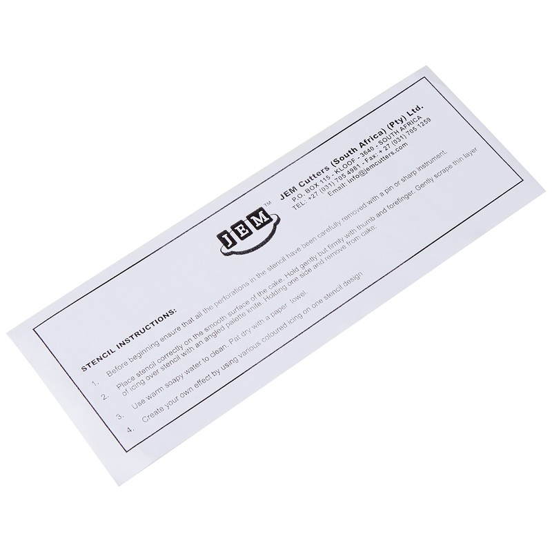 PME SB10 JEM Rose Border Stencil, Blue