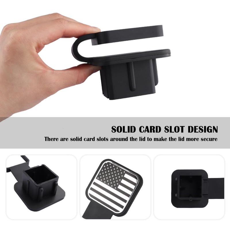 carleef Trailer Hitch Covers - Unique US Flag Tow Hitch