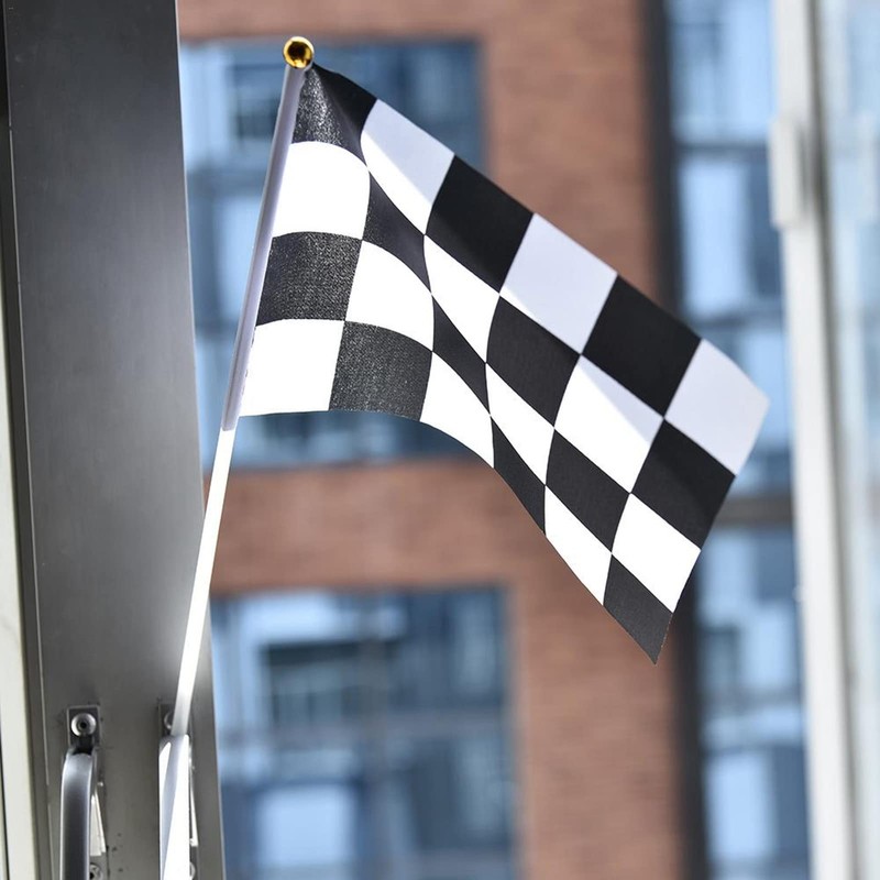 VGEBY Checker Flag Black and White Waving Flag for RC