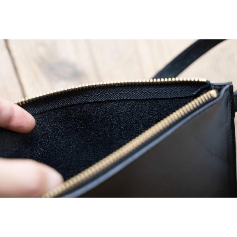 [drip] Inner Sacoche Men's Hiding Sacoche Jacket, Small, Leather, Lightweight,