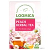 LOOMICA Peach Herbal Tea, Caffeine-Free, Peach Tea Bags with Rosehip,