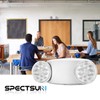 SPECTSUN 4 Pack Emergency Light White, Commercial Emergency Light with