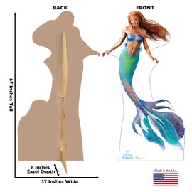 Cardboard People Ariel Cardboard Cutout Standup - Disney's Live Action The Little Mermaid (2023 Film)