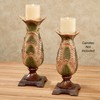 Sunset Palm Candleholders Multi Earth Set of Two