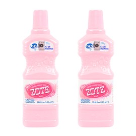 Zote Pink Liquid Laundry Detergent, Biodegradable, 33.81 Fl Oz (1 Liter) - Eco-Friendly, High-Efficiency, Deep Cleaning for Tough Stains, Clean Scented Laundry Detergent, HE Washer Safe (Pack of 2)
