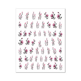 Generic Birds Flower Nail Sticker Peony Strawberry Guava Daisy Sunflower Branch Decal 519 Nail Wraps Stickers Manicure Supplies for Women Nails Full Long Lasting Easy Apply and Remove