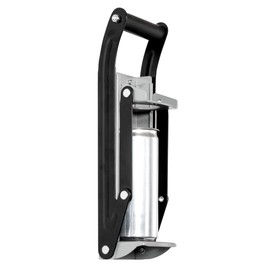 Restaurantware Met Lux Soda Can Crusher For 12/16 Ounce Cans 1 Wall Mountable Plastic Bottle Crusher - Rotatable Cushion Grip Handle Heavy-Duty Gray Steel Can Smasher Built-In Bottle Opener