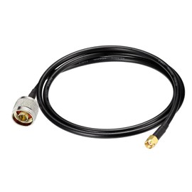 Eightwood RP-SMA Male with Female Pin to N Type Male Plug RG58 Coax Cable 3 feet