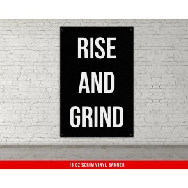 Warpathic Gym Inspiration Banner - Home Workout Wall Art - Fitness Decor - 48 X 80