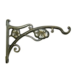 Panacea Products 9-Inch Antique Flowers Bracket - Gold