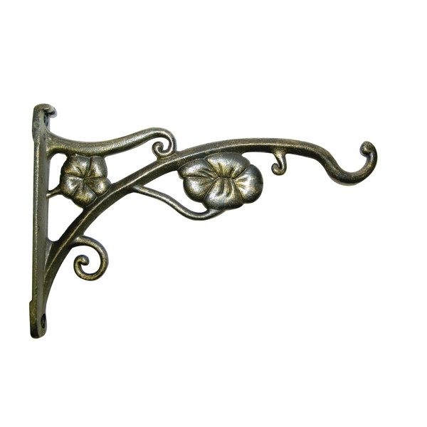 Panacea Products 9-Inch Antique Flowers Bracket - Gold